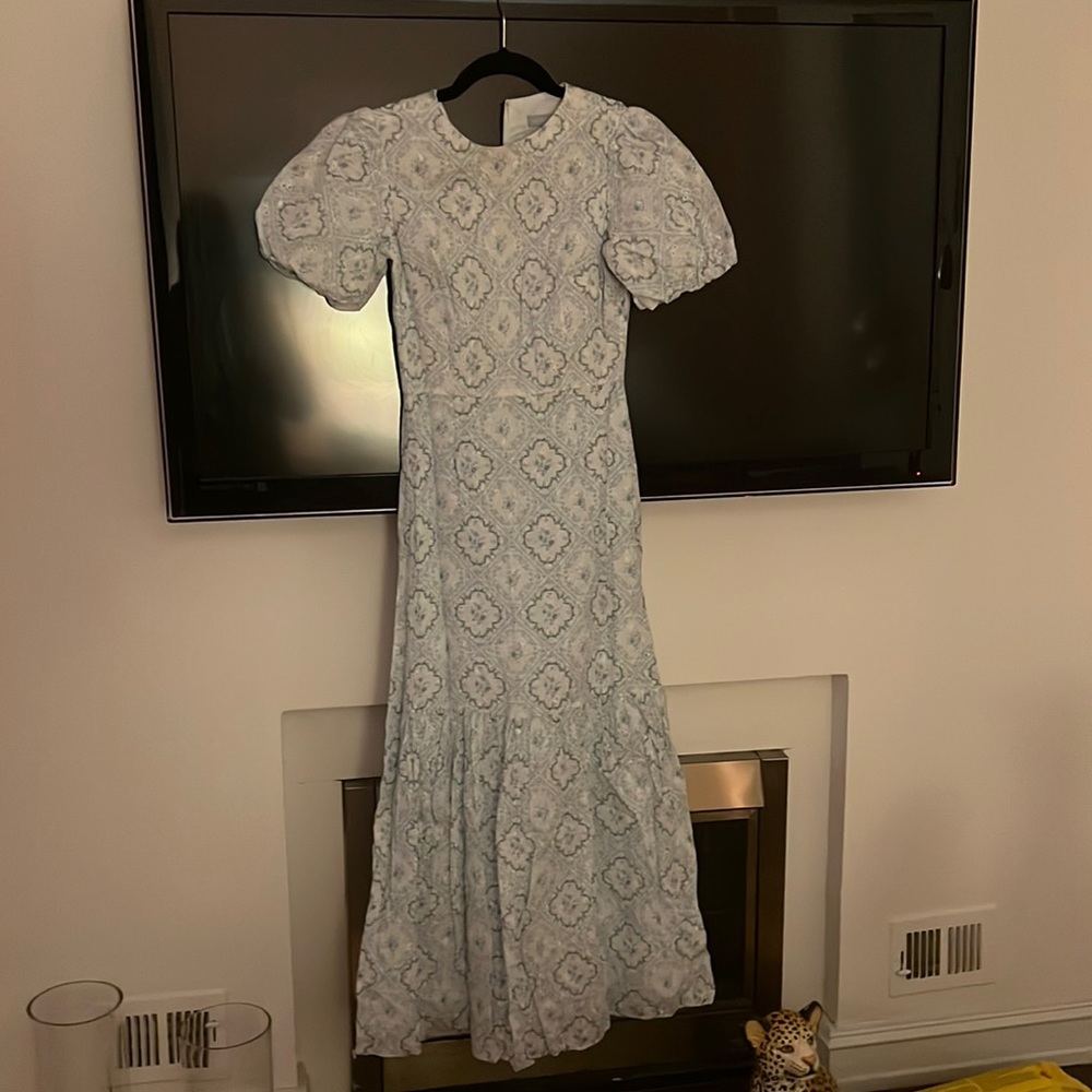Antonio Melani x Born on Fifth Emily Hertz puff baby blue floral dress